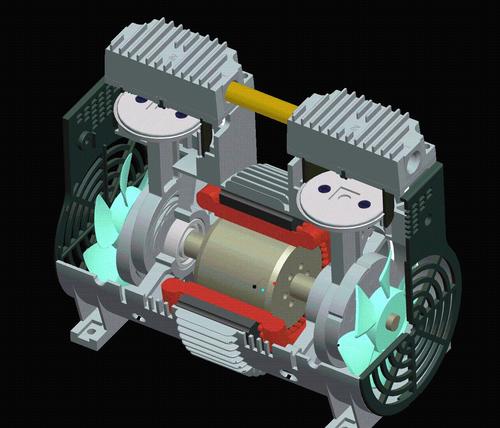 無油活塞泵結(jié)構(gòu)圖 無油活塞泵結(jié)構(gòu)圖